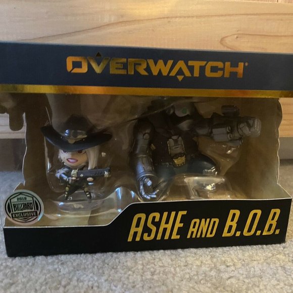 Overwatch Ashe & B.O.B. Blizzard Entertainment Cute but Deadly Figurine Set Game - Picture 6 of 6